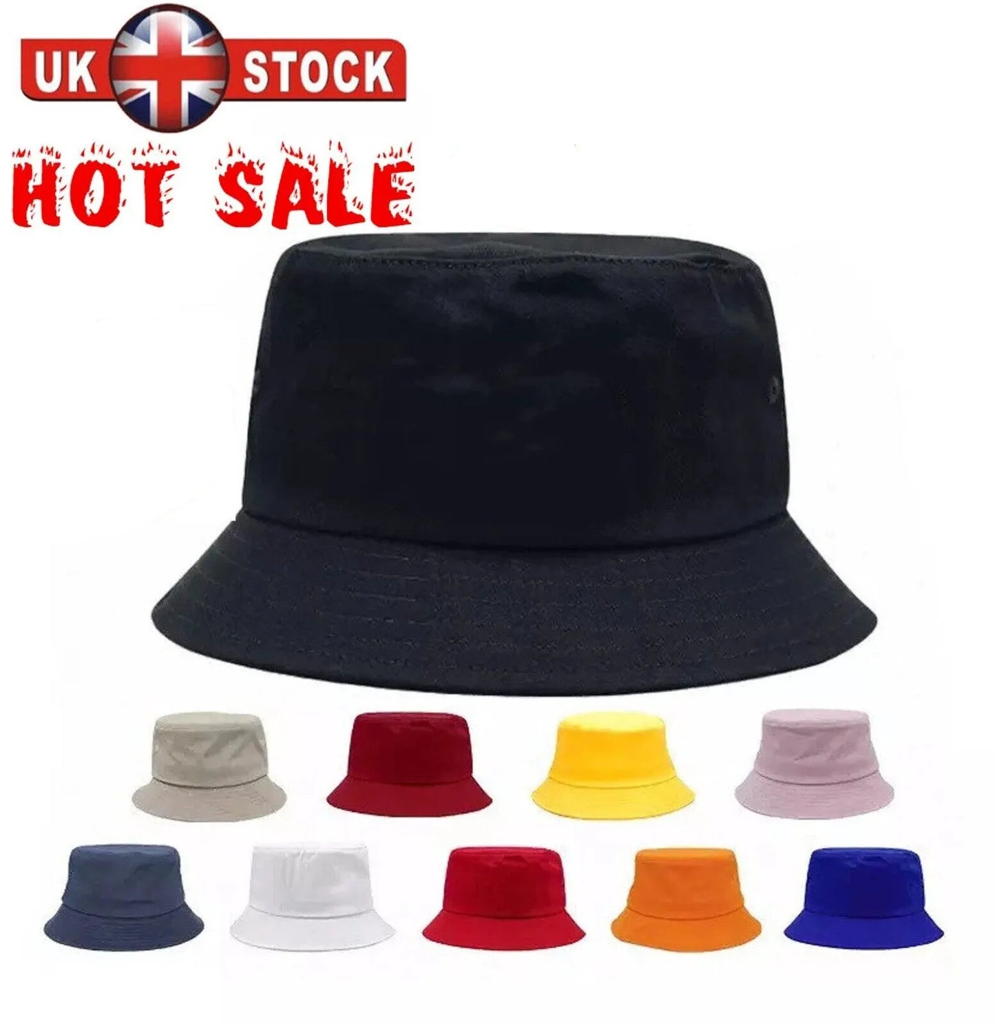 Bucket Hat Festival Summer Winter Fishing Beach Festival Party Hat Sun 100% Cotton