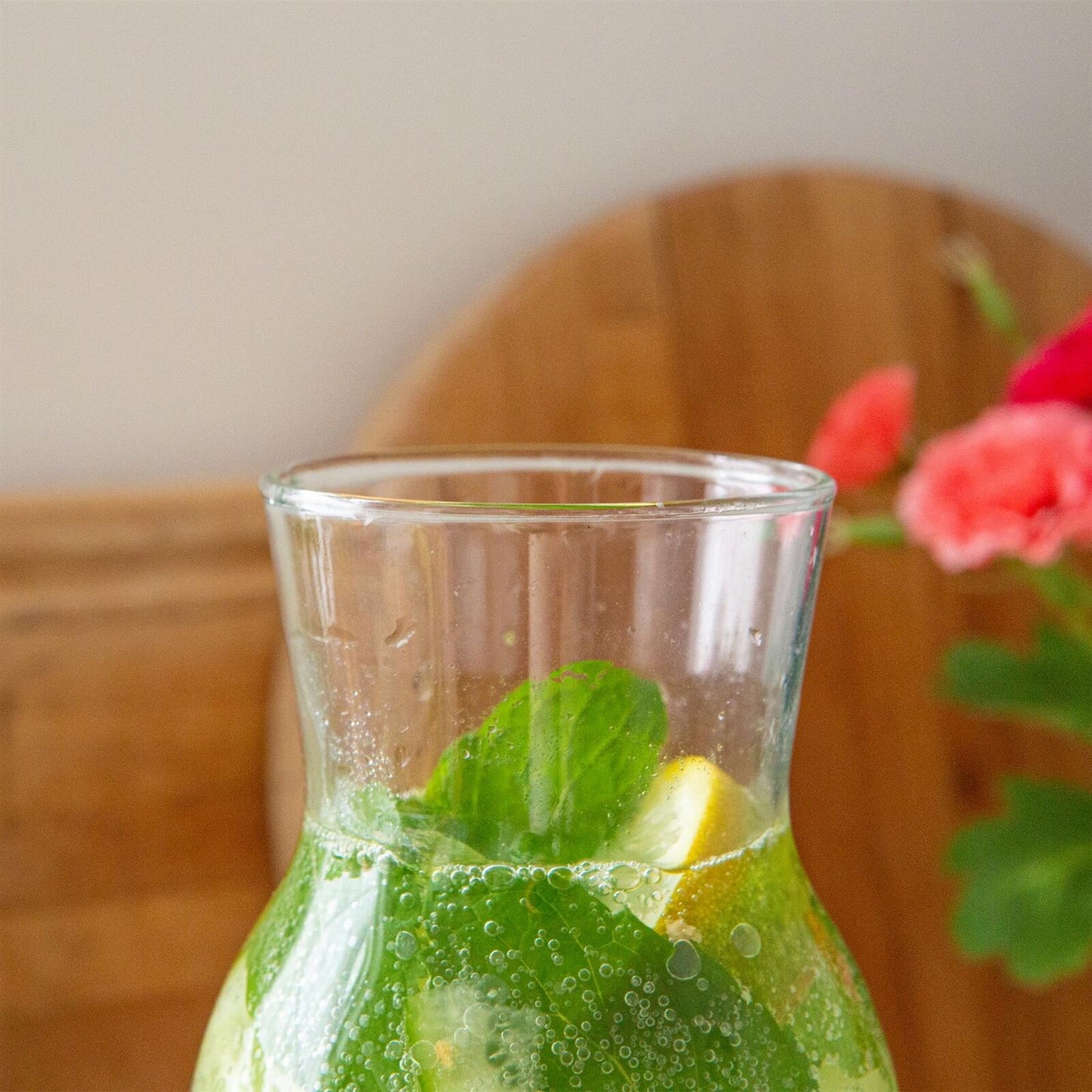 1.2L Glass Carafe with Food-Safe Silicone Lid – Perfect for Juices, Water Infusions, Milk & Dry Foods | Airtight Storage & Pouring Bottle