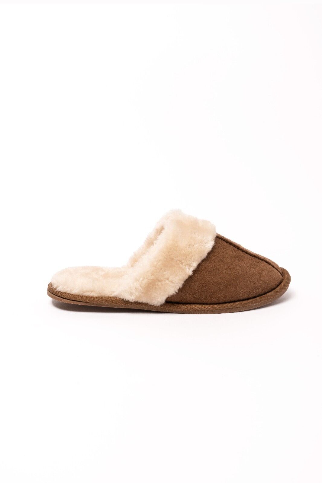 Ladies Mule Slippers Ladies Mules Slip on Slippers Faux Fur Hard Sole