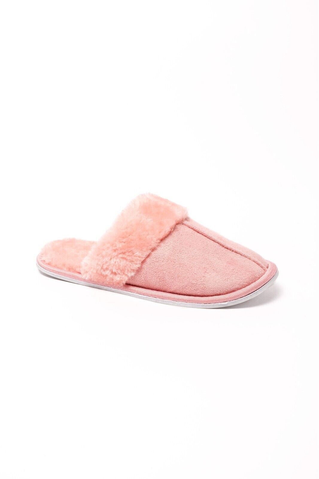 Ladies Mule Slippers Ladies Mules Slip on Slippers Faux Fur Hard Sole