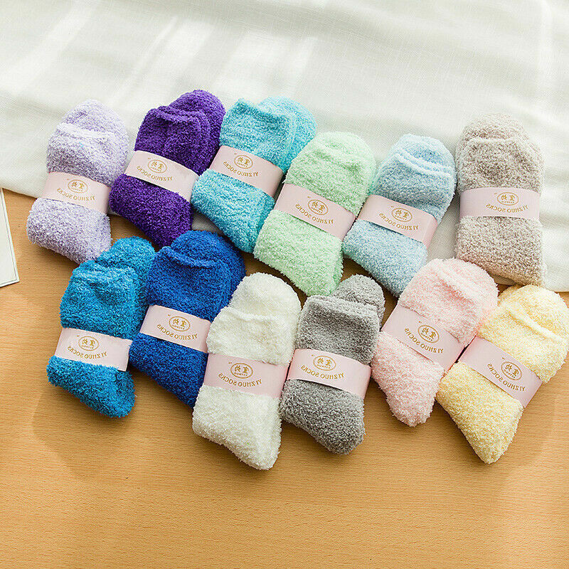 Cozy & Warm Winter Lounge Bed Socks – 6 Pairs