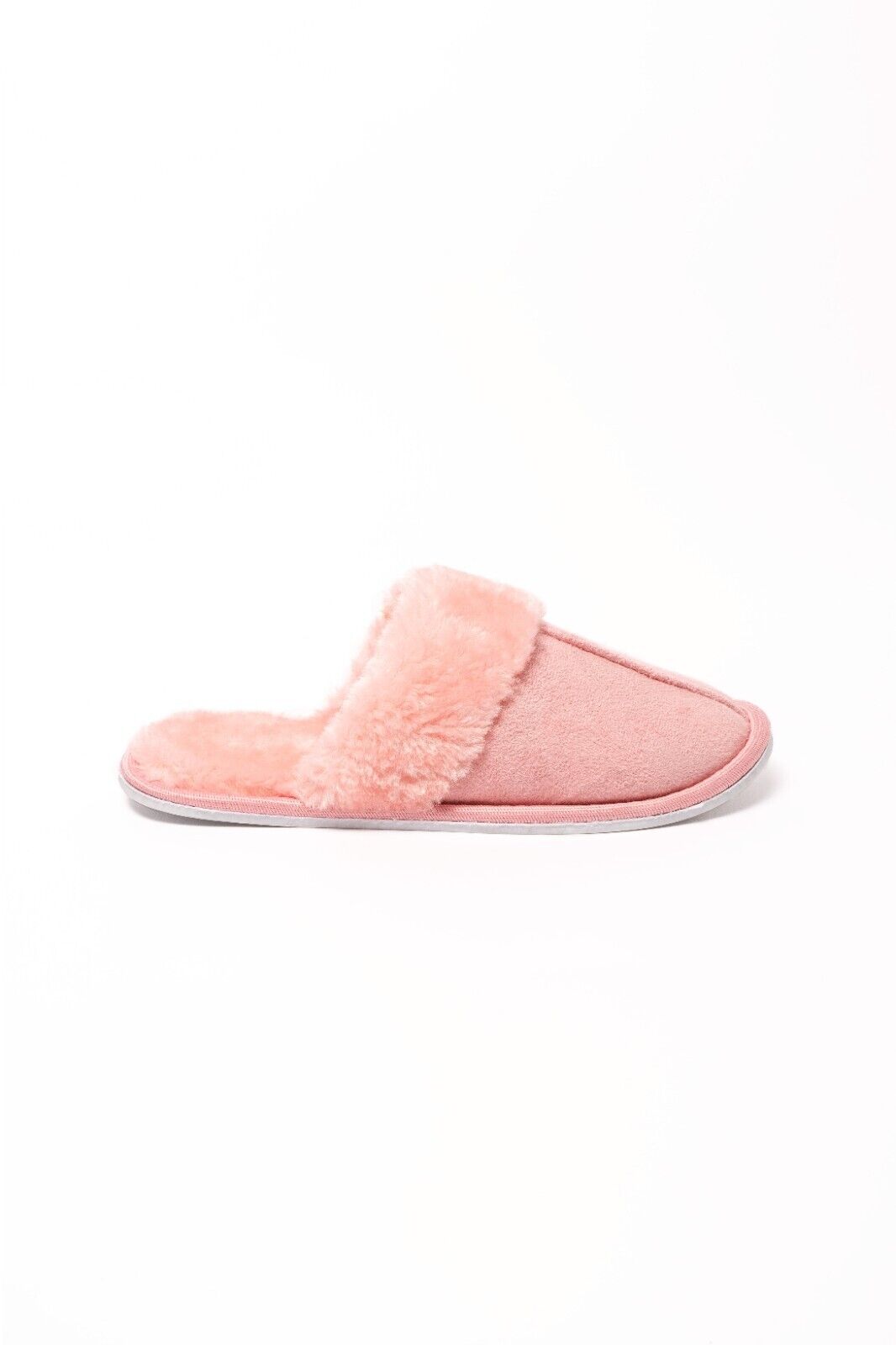 Ladies Mule Slippers Ladies Mules Slip on Slippers Faux Fur Hard Sole