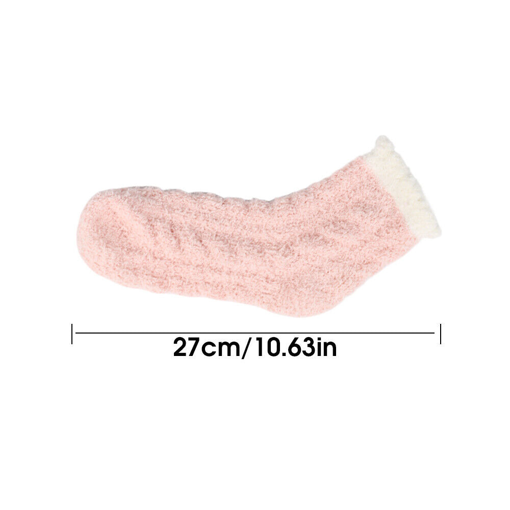 Winter Warm Towel Socks – 5 Pairs Soft Fluffy Bed Socks Slipper Fleece Sock Winter