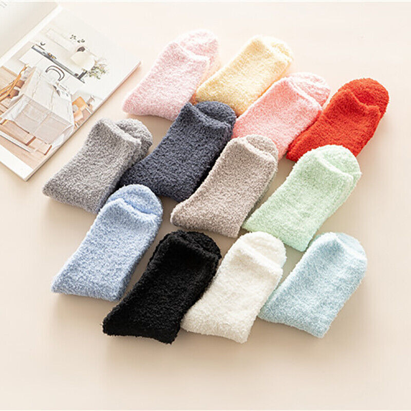 Cozy & Warm Winter Lounge Bed Socks – 6 Pairs