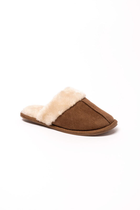 Ladies Mule Slippers Ladies Mules Slip on Slippers Faux Fur Hard Sole