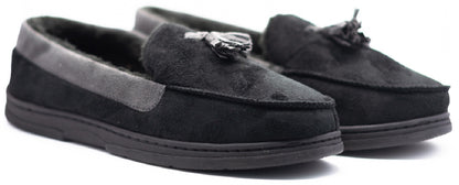 MENS MOCCASINS WARM FAUX SUEDE SHEEPSKIN FUR LINED WINTER LOAFERS SLIPPERS SIZE