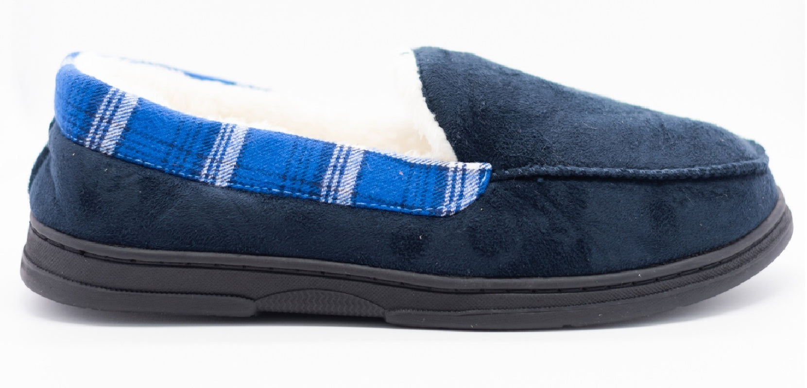 MENS MOCCASINS WARM FAUX SUEDE SHEEPSKIN FUR LINED WINTER LOAFERS SLIPPERS SIZE