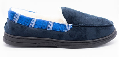 MENS MOCCASINS WARM FAUX SUEDE SHEEPSKIN FUR LINED WINTER LOAFERS SLIPPERS SIZE