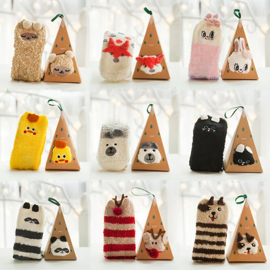 Fluffy Cute Animal Socks