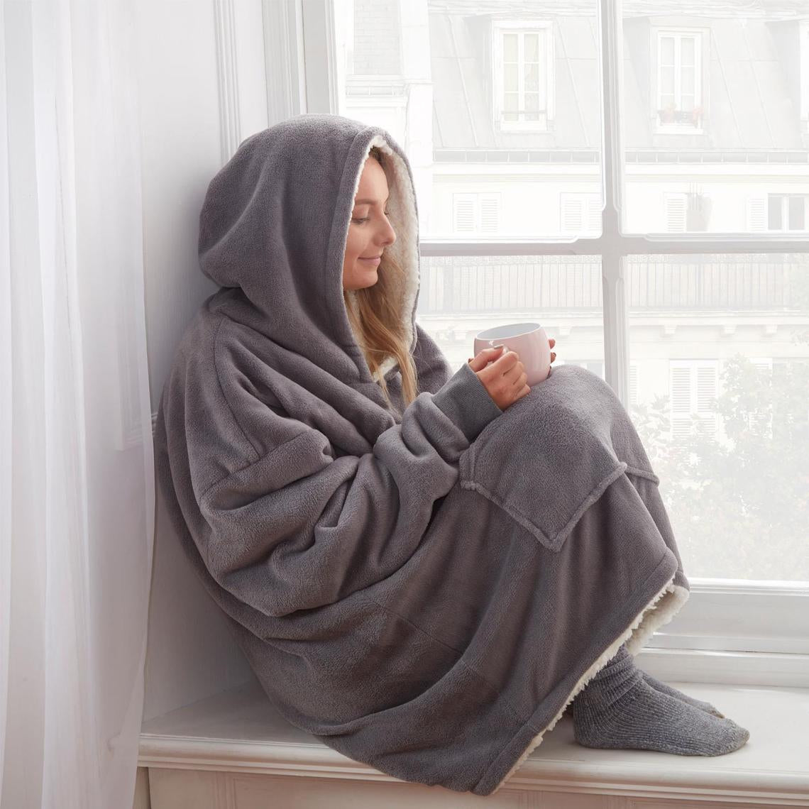 Oversized Ultra Plush Sherpa Blanket Hoodie
