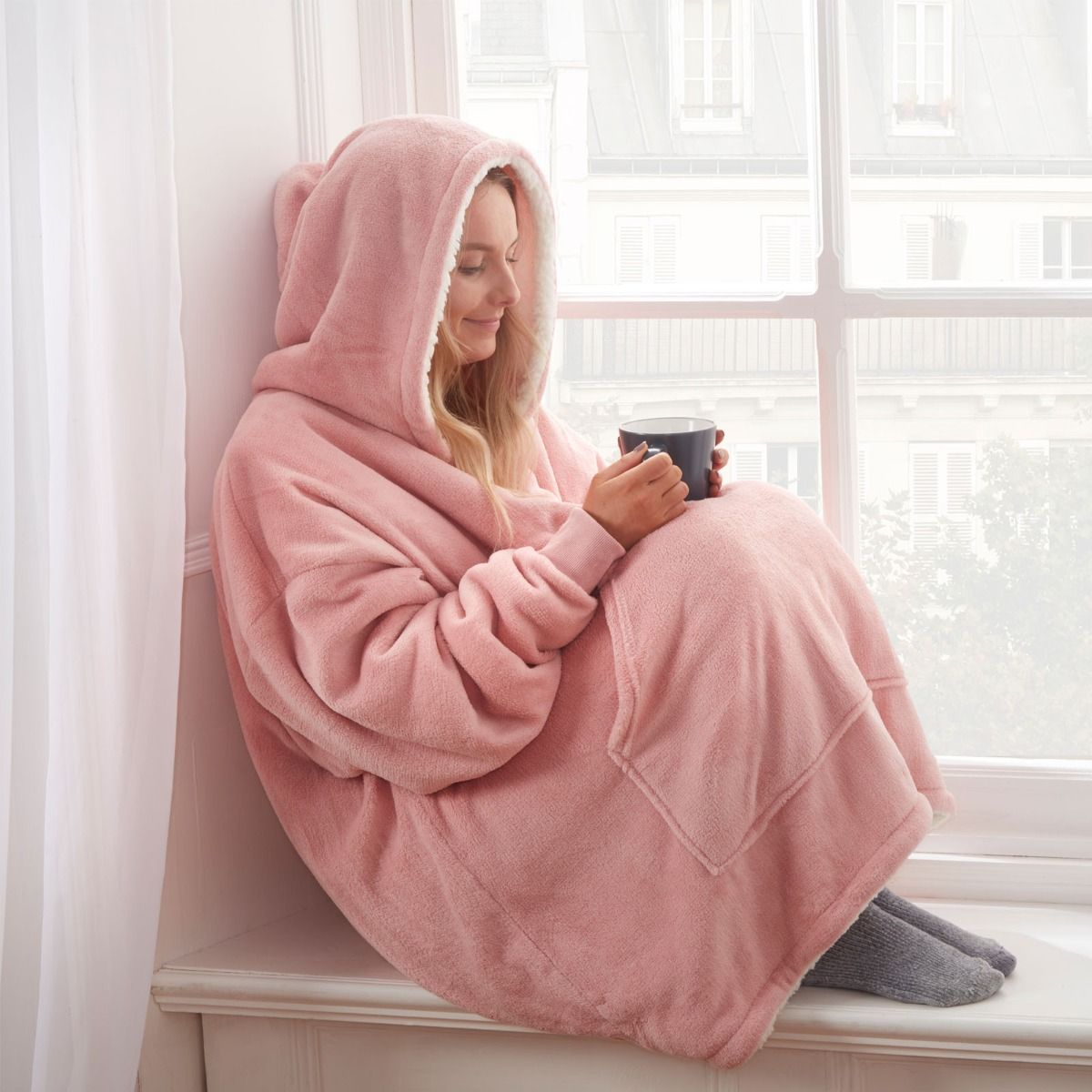 Oversized Ultra Plush Sherpa Blanket Hoodie